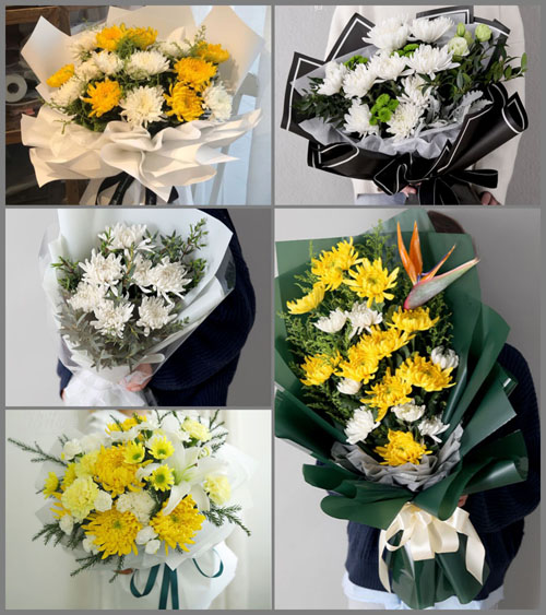 山东青岛平度市明村镇庄子村白事花束代送
